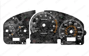Subaru Impreza GD 160MPH Forged Carbon Dial Cards 8 Colours Gauges - Picture 1 of 8