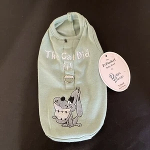 Dog Harness & T-shirt The Cat Did It! Light Green Size XS 2-5 lbs NWT - Picture 1 of 6