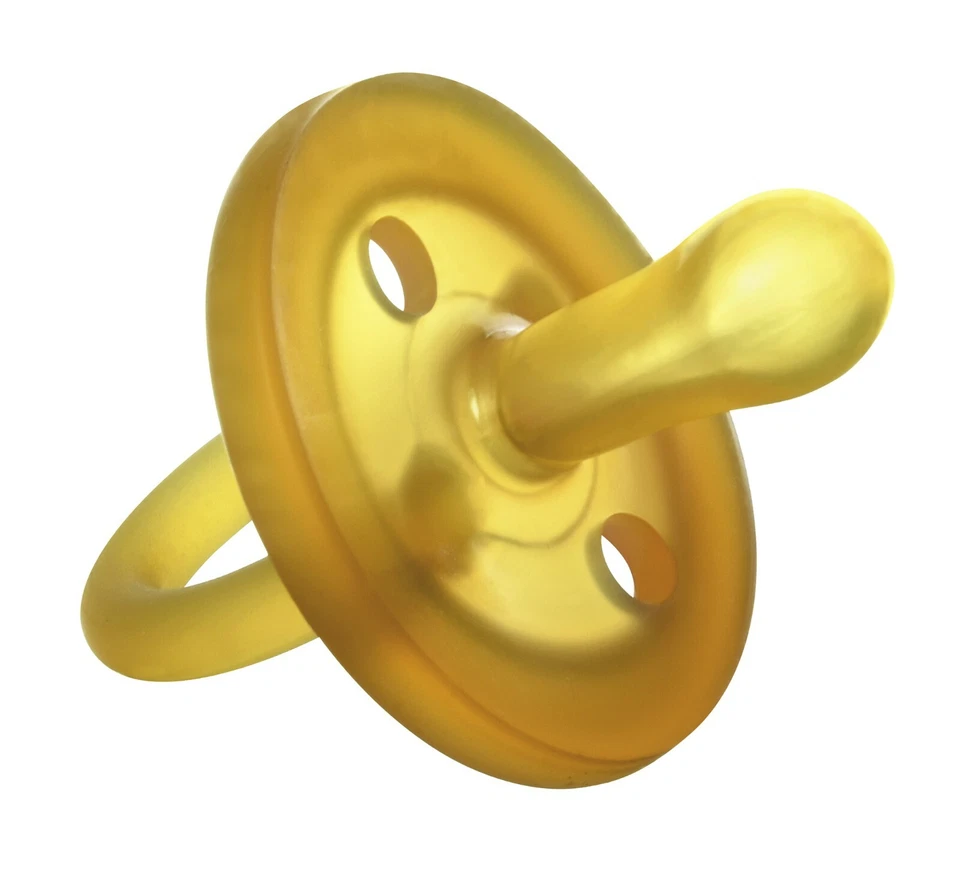 Goldi Teat Symmetrical Natural Shape Natural Rubber Soother 100% Latex - Image 1 of 1