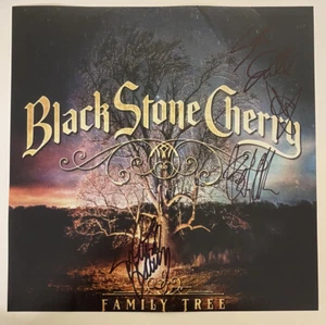 Black Stone Cherry *HAND SIGNED* Family Tree - AUTOGRAPHED - 12x12 Photo - Picture 1 of 2