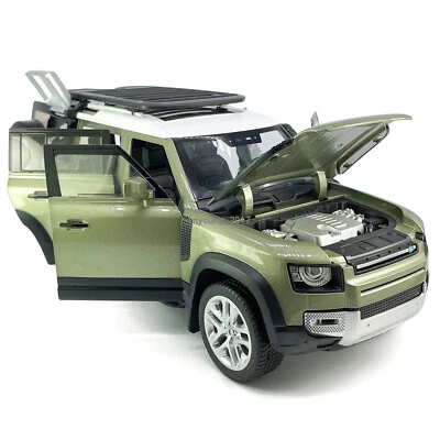 1:18 Land Rover Defender 110 Model Car Diecast Toy Vehicle Toys for Boys Green - Image 1 of 4