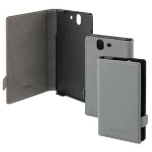 Genuine Official Sony Xperia Z Roxfit Book Case Designed for Sony - Grey - Picture 1 of 2