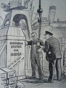 1941 Original Print WW2 DOMINION STATUS FOR INDIA - ARMS FOR THE EAST - Picture 1 of 2