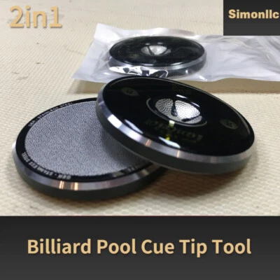 Billiard Pool Cue Tip Tool (Scuffer/Shaper/Aerator) Billiard Accessory 2in1