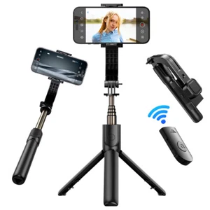 Trépied et bâton selfie portable pour smartphone avec télécommande sans fil - Photo 1 sur 12