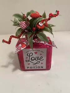 Bottone San Valentino vintage bottone book/love - rustico cottage cottage arredamento chic - Foto 1 di 3
