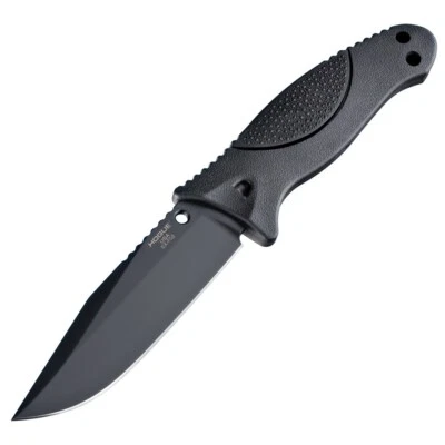 Hogue 35250 EX-F02 4.50" Cuchillo Hoja Punta Clip Fijo Todo Negro con Funda Difícil de Encontrar Foto 1 de 4
