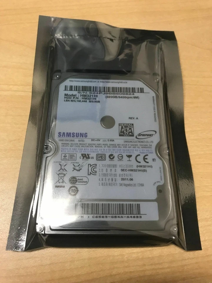 HM321HI Samsung M7E 320GB,Internal,5400 RPM, 2.5" Laptop HDD - Image 1 of 1