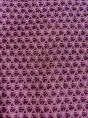 PINK & GOLD FABRIC SCREEN PRINTED 22" X 44" NEW FAB 64 - Image 1 of 4