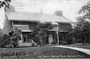 Vintage 1908 Blockhaus Palmer Park Michigan Ansichtskarte - Bild 1 von 1