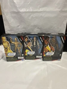 Lote Juego De 3 Figuras De Acción Star Wars The Rise Of Skywalker Solo, C-3PO, Masticable - Imagen 1 de 7