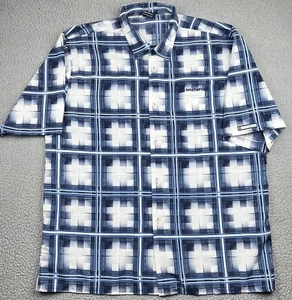South Pole Shirt Mens XXL Blue White Loop Collar Y2K Hip hop Street wear VTG - Picture 1 of 12
