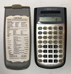 Texas Instruments TI-36X Solar Scientific Calculator TESTED WORKS - Used - Picture 1 of 10