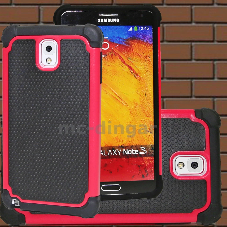 Funda rígida híbrida resistente de goma de impacto para PC para Samsung Galaxy Note 3 N9005 Foto 1 de 1