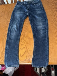 Benetton Karottenjeans Herren Größe 34 x 30 mittlere Waschung blau gebraucht, in einwandfreiem Zustand adrett - Bild 1 von 10