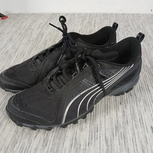 Puma Herren Sienna 10 1/2 schwarz und silber Laufschuhe Logo drei Streifen - Bild 1 von 10