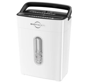 Bonsen Paper Shredder | 8-Sheet Cross Cut | 4-Gallon Bin #S3101 | New - Picture 1 of 13