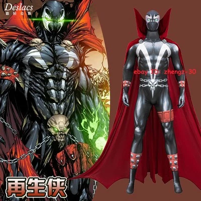 Комикс Spawn Al Simmons костюм мужчин косплей боди комбинезон плащ маска наряды - Изображение 1 из 4