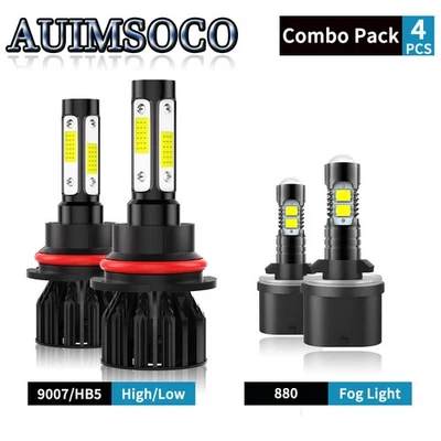 Для Ford E-150 Econoline Club Wagon 1993-2002 Van 2-дверные 4 светодиодные лампы для фар - Изображение 1 из 4