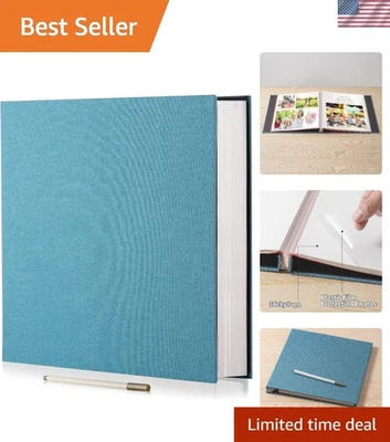 Elegante álbum de fotos autoadhesivo azul cielo - 40 páginas para recuerdos apreciados Foto 1 de 4