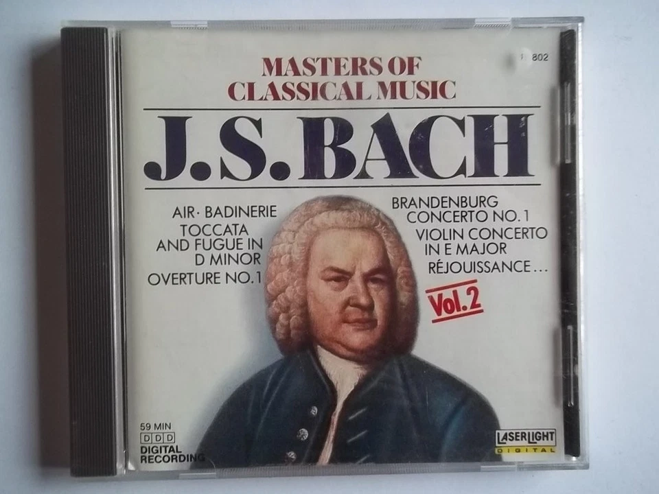 Masters Of Classical Music: J.S. Bach - Imagem 1 de 1