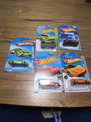 Hot Wheels LAMBORGHINI lot 5 Reventon Elemento Lp Centenario Countach  - Image 1 of 4