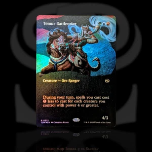 Temur Battlecrier - Lámina sin bordes - Tarkir: Dragonstorm - Raro Orc Ranger TDM - Imagen 1 de 2