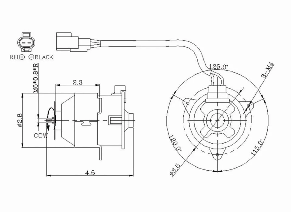Motor ventilador radiador para Toyota Camry L4 00-01 (construido en Japón) TO3116107 Foto 1 de 1