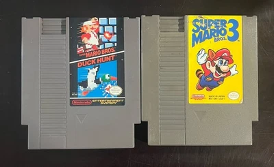 Nintendo NES - Super Mario Bros 3 & Super Mario / Duck Hunt - Tested & Working - Image 1 of 4