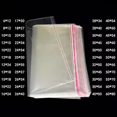 Folienbeutel Selbstklebend Hochglanz Beutel PP Folie Tüten Klar Transparent Poly - Bild 1 von 4