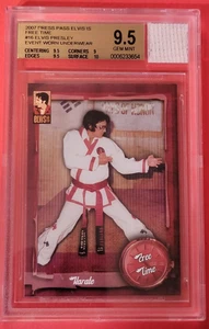 ELVIS PRESLEY KARATE CARD GRADED BGS 9.5 GEM MINT & EVENT WORN UNDERWEAR RELIC - Picture 1 of 4