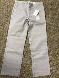 Old Navy: Gray Uniform Straight Leg Pants for Boys, Size 10 Husky, Built-In Flex - Picture 1 of 5