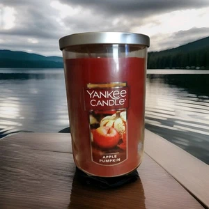 YANKEE CANDLE Large Tumbler APPLE PUMPKIN Kerze 22 Unzen  - Bild 1 von 4