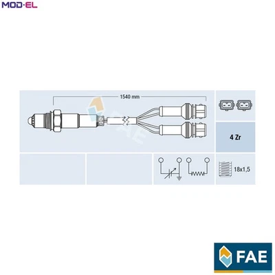 LAMBDA SENSOR 77127 FOR PEUGEOT 405/Mk/II/Break 306/Convertible/Hatchback 605 - Image 1 of 4