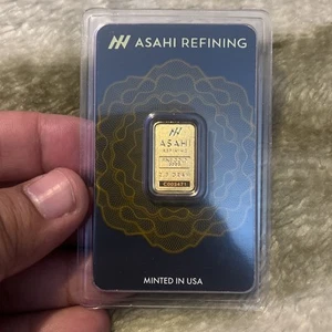 Asahi Refining 2.5g Gold Bar .9999 Fine – Sealed Graphic Assay Card Virgin - Picture 1 of 11