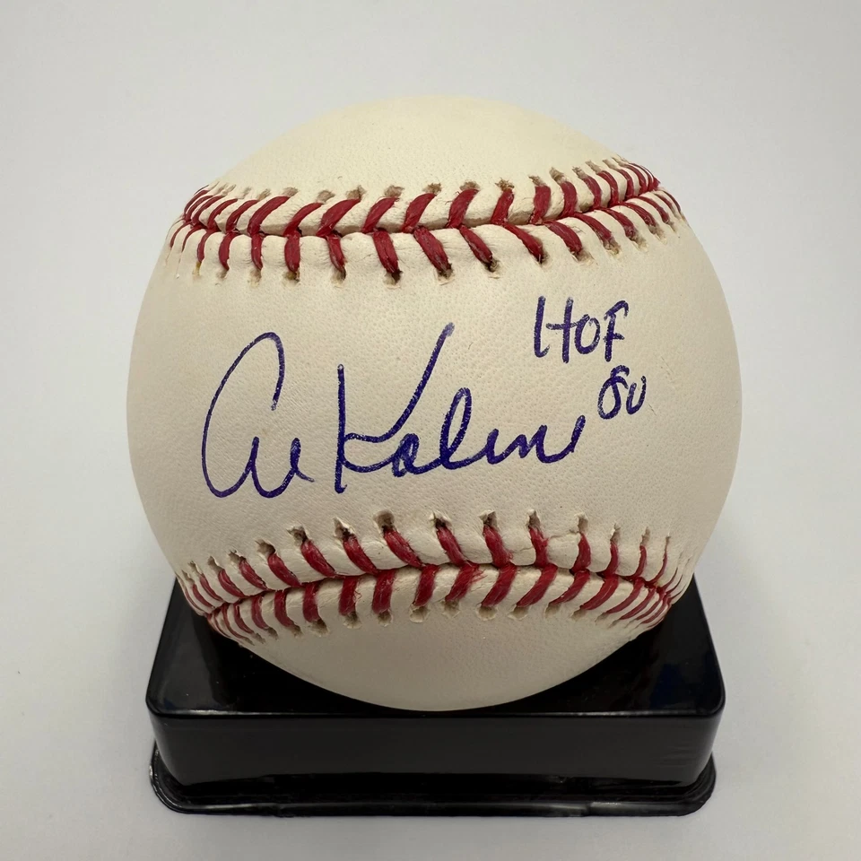AL KALINE SIGNED/AUTO'D OFFICIAL RAWLINGS MLB MAJOR LEAGUE BASEBALL HOF 80- JSA - Image 1 of 4