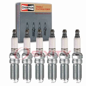 6 pc Champion Double Platinum Spark Plugs for 2002-2004 Oldsmobile Bravada jb - Picture 1 of 5