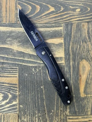 Navaja de bolsillo plegable Gerber STL 2.5 Framelock borde liso (B) Foto 1 de 4