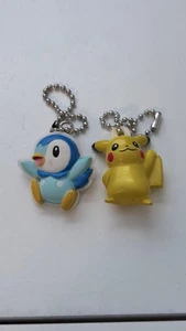 Pokémon Pikachu & Piplup Keychain Figures - Picture 1 of 2