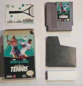 Top Players Tennis NES (CIB) includes manual and pictured inserts