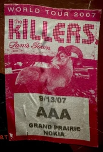 THE KILLERS SAM’S TOWN - WORLD TOUR 2007 -SEPTEMBER 13, 2007 - NOKIA - BACKSTAGE - Picture 1 of 1