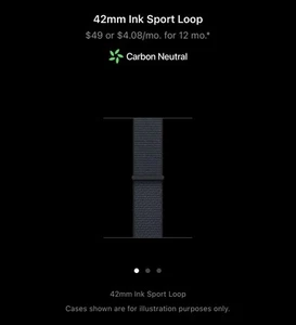 Genuine Apple INK Sport Loop 42mm Apple Watch Band Series 10 (NEW Open Box)   - Zdjęcie 1 z 6