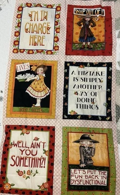 Mary Englebright Attitude Girls Panel 2008 Moda - Image 1 of 4