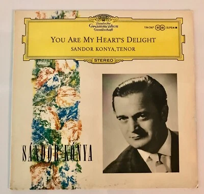 Sandor Konya, Tenor You Are My Heart's Delight Vinyl LP DG 1966  Classical Opera - Image 1 of 4