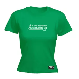 Running Pb Fit Not A Destination Way Of Life - Damen T-Shirt lustig T-Shirt Geschenk - Bild 1 von 7
