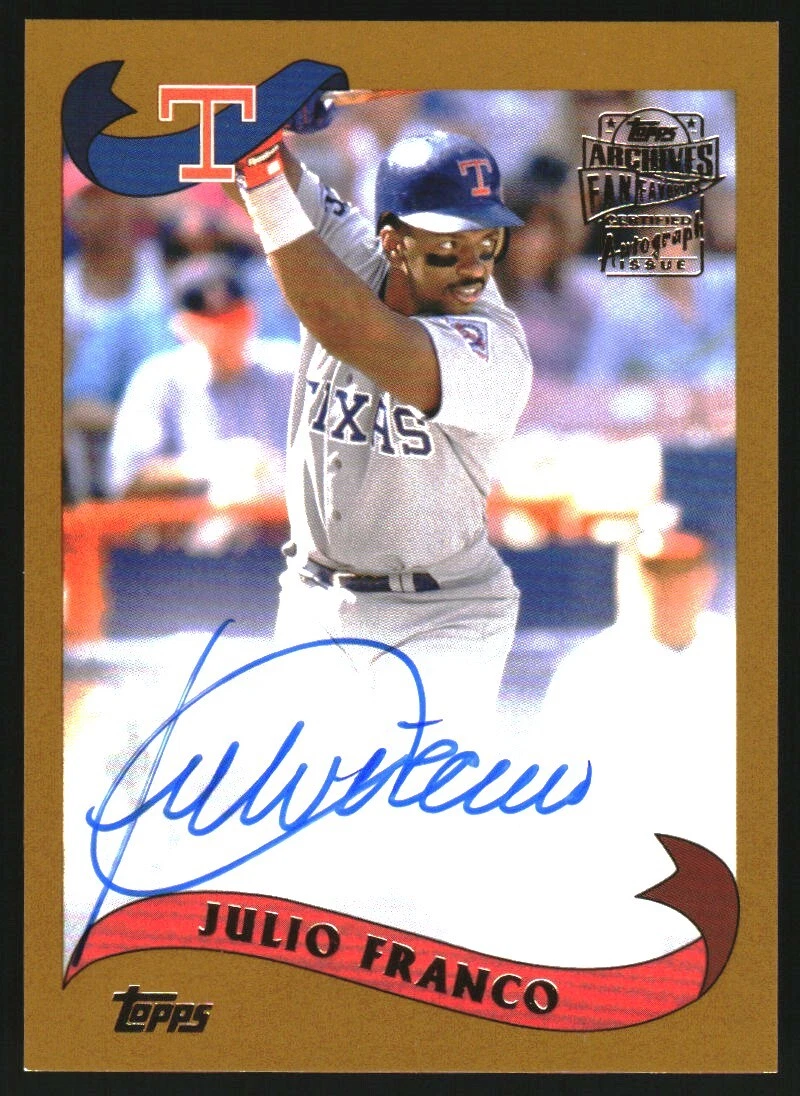 2021 Topps Archives Fan Favorites Autographs #FFAJFR Julio Franco Auto