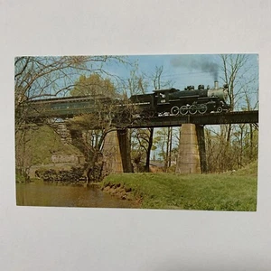 Postcard NJ Ringoes Black River & Western Railroad Steam Train - Picture 1 of 2