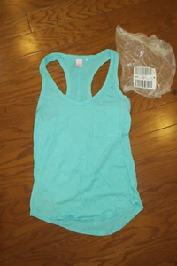 S 6 8 ❤️ VICTORIA'S SECRET ❤️ SUMMER TOP TEE COTTON RACERBACK SPORT TANK BEACH - Picture 1 of 4