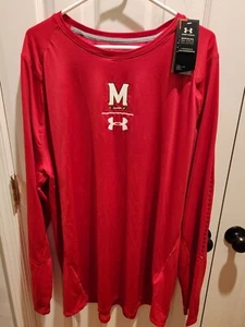 4XL -- Maryland Terrapins Terps Under Armour drifit SHIRT long sleeve NWT - Picture 1 of 4