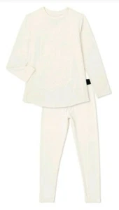Juego de 2 piezas Fruit of the Loom Unisex Térmico Peso Medio Marfil Nuevo con Etiquetas Absorción XS 4/5 - Imagen 1 de 4